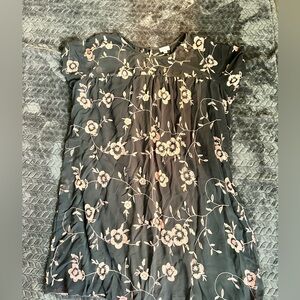 Gray and Pink Silky Dress